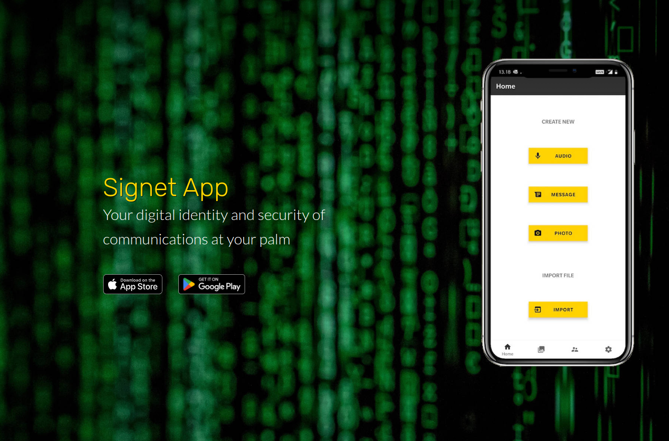 SIGNET – Strong encryption and trust for mobile device communications on Android and iOS
